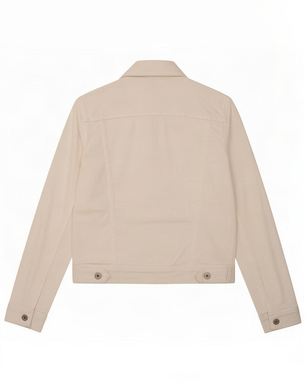 Giacca in denim da donna Zara UK 6 XS cotone bianco