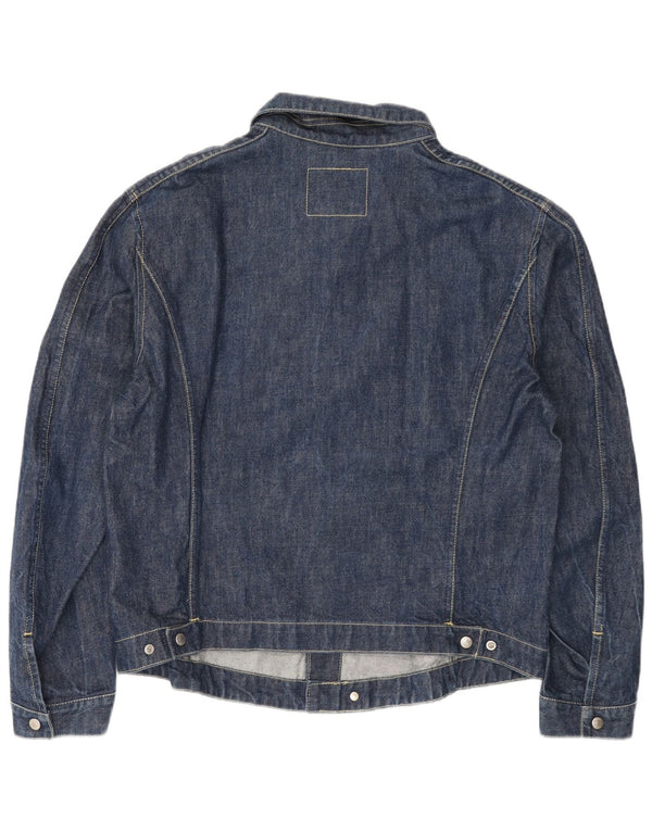 Levi's Damen Jeansjacke UK 42 XL Marineblau Baumwolle