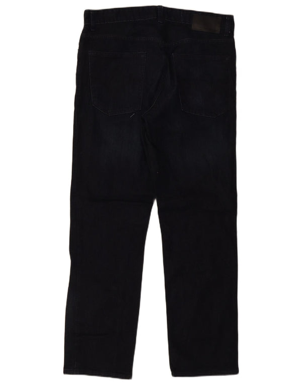 Calvin Klein Mens Slim Fit Straight Jeans W34 L30 Navy Blue