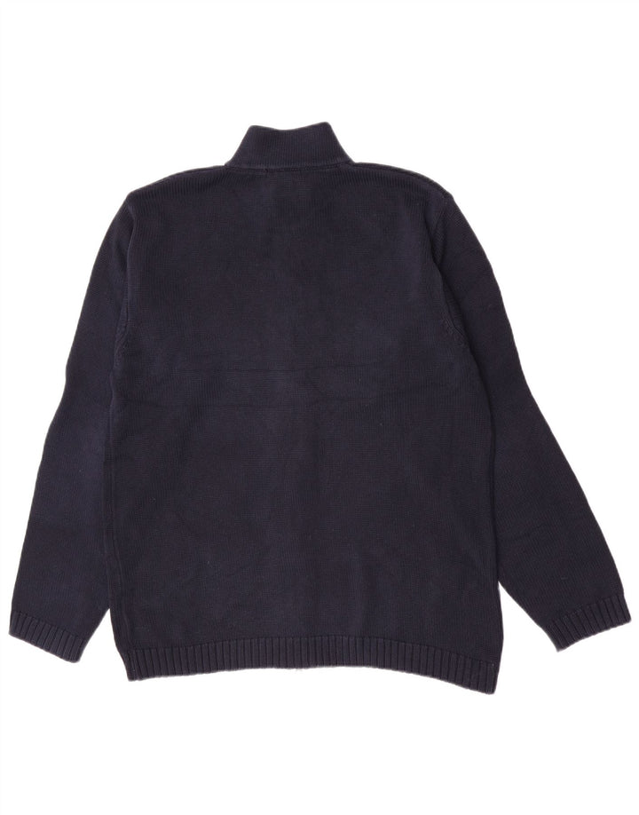 Gant herre cardigan sweater Stor marineblå bomuld