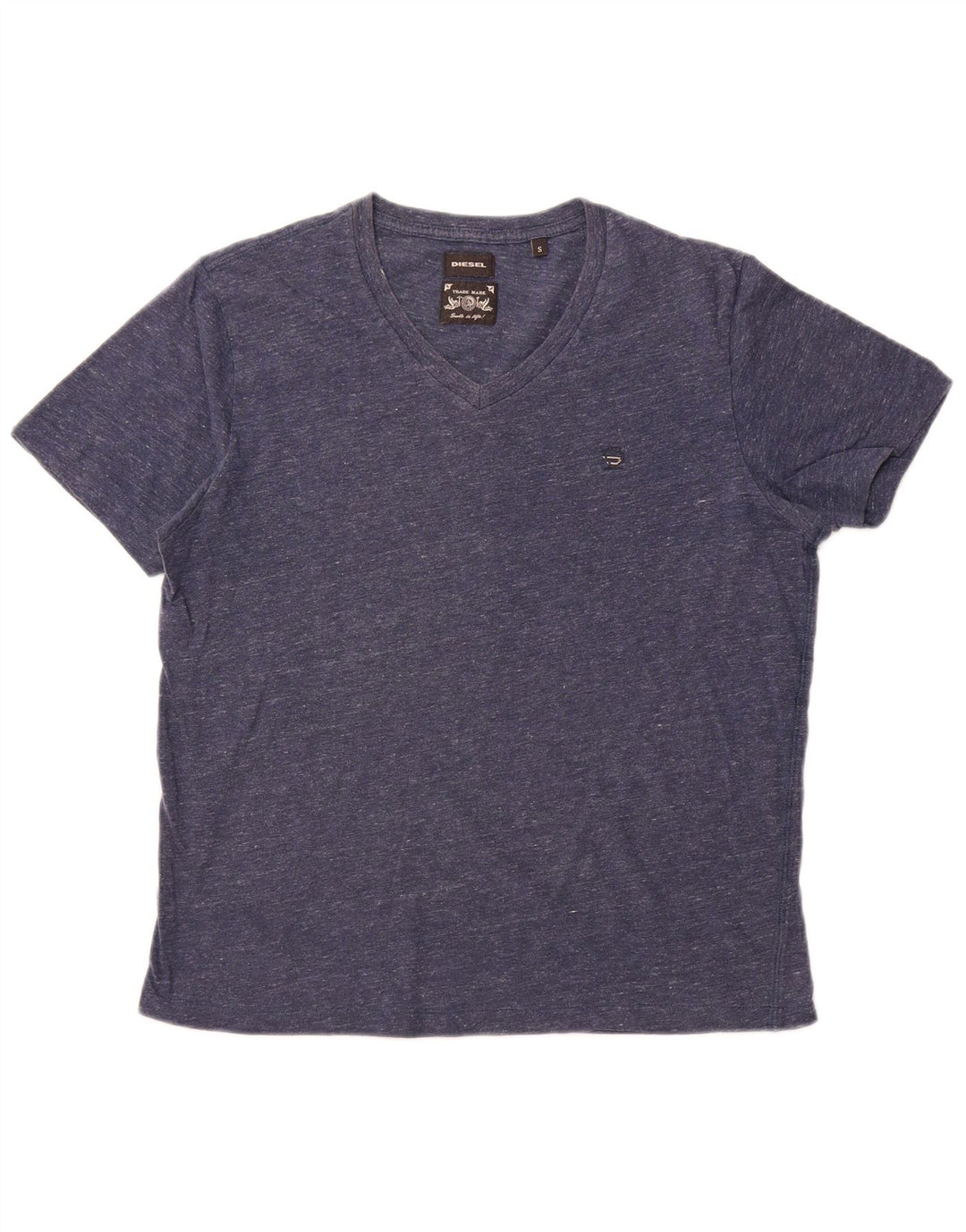 T-shirt da uomo DIESEL Top piccola blu navy chiazzata