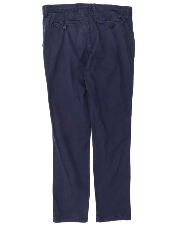 Мужские узкие брюки-чиносы Lyle & Scott W34 L32, темно-синие, хлопковые
