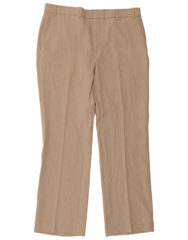 Levi's Mens Action Slacks Calças retas casuais W36 L30 Bege