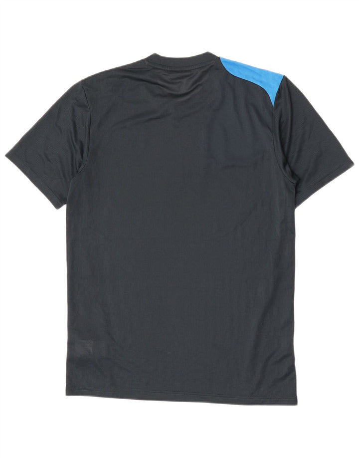 Adidas Mens Graphic T-Shirt Top Small Navy Blue Colourblock Polyester