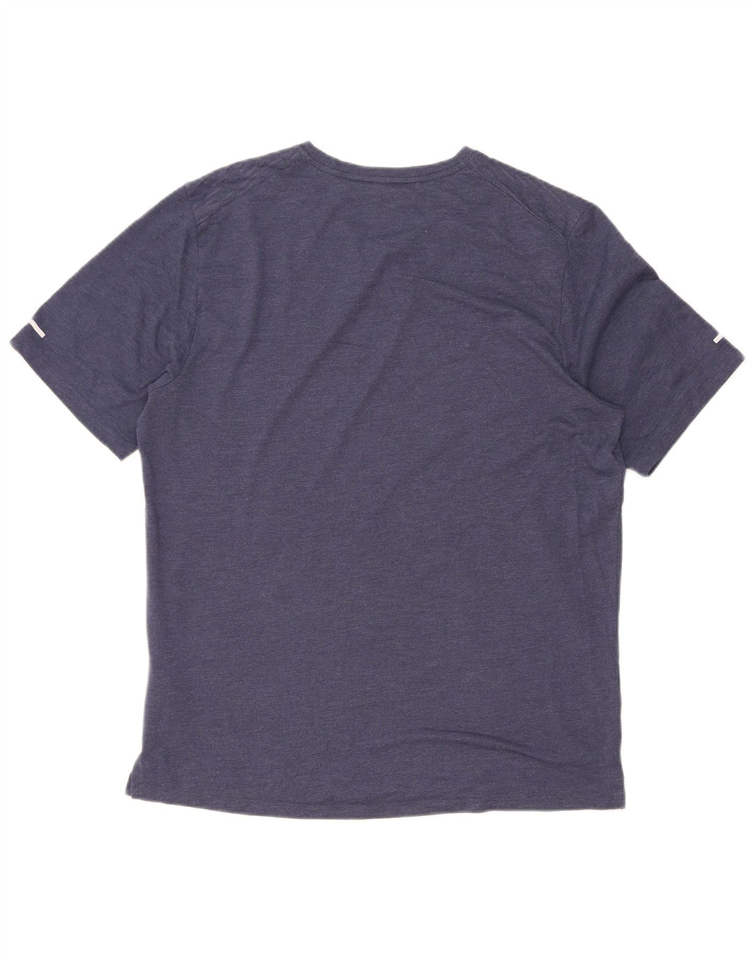 Nike herre Dri Fit T-shirt top mellem marineblå nålestribet polyester