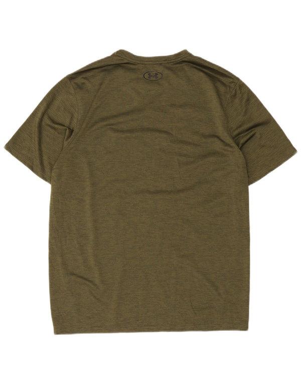 Under Armour Mens T-Shirt Top Medium Khaki Flecked
