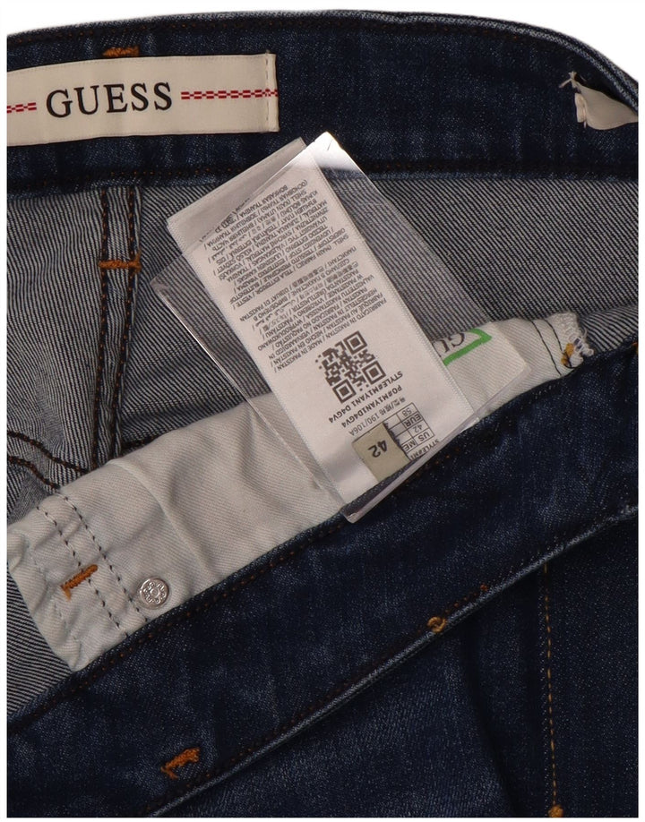 GUESS Mens Skinny Jeans W42 L28 Blue Polyester