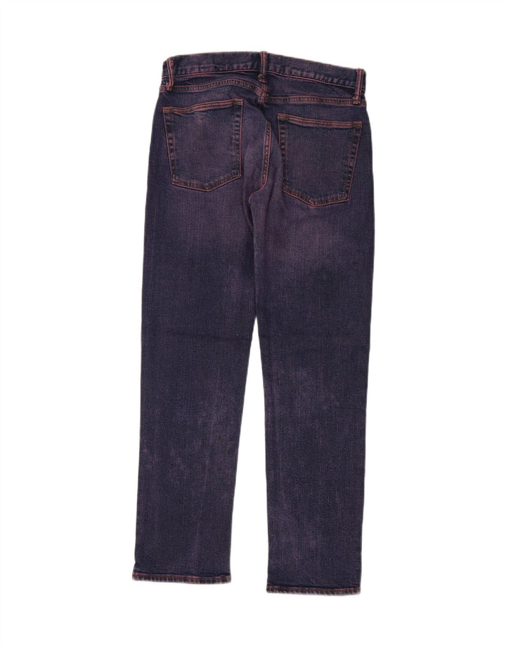 Calça jeans reta masculina GAP W29 L30 algodão roxo