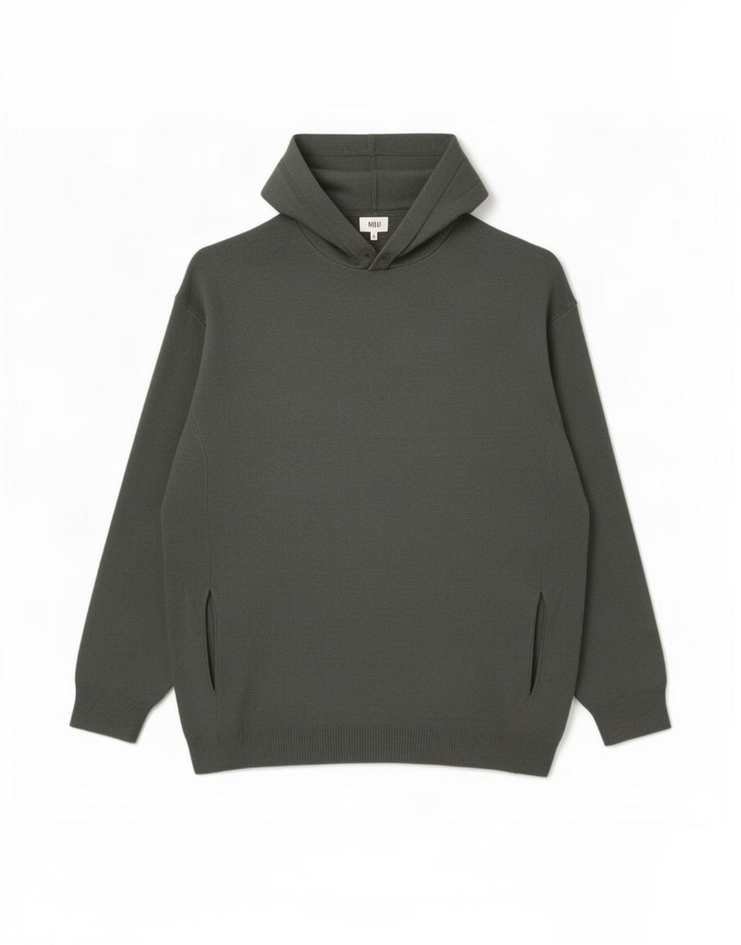 Zara Mens Hooded Jumper Sweater Large Grey Viscose