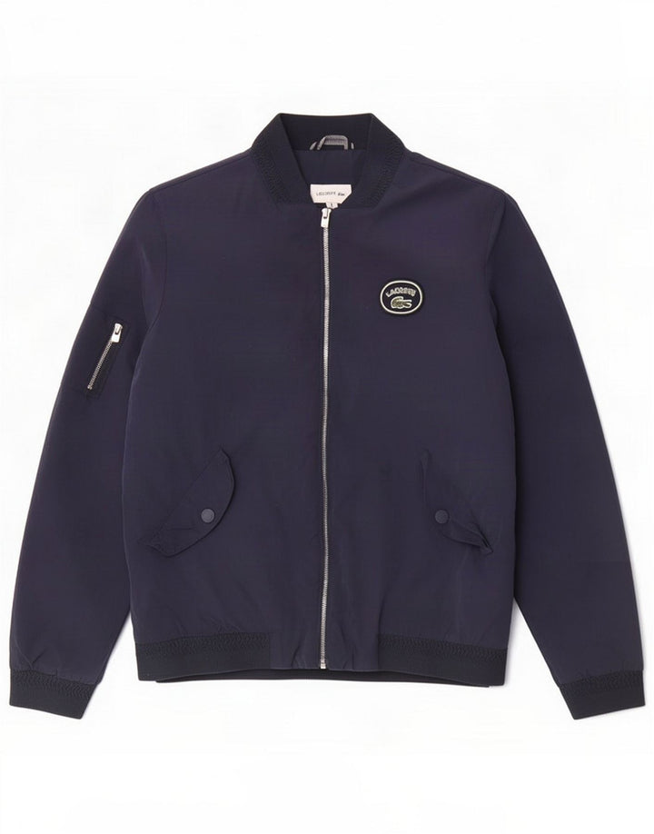 Lacoste Boys Bomber Jacket 11-12 Years Navy Blue Polyamide