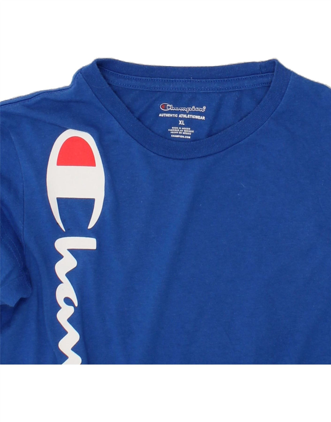 CHAMPION Boys Graphic T-Shirt Top 13-14 Years XL Blue Polyester Vintage Champion and Second-Hand Champion from Messina Hembry 