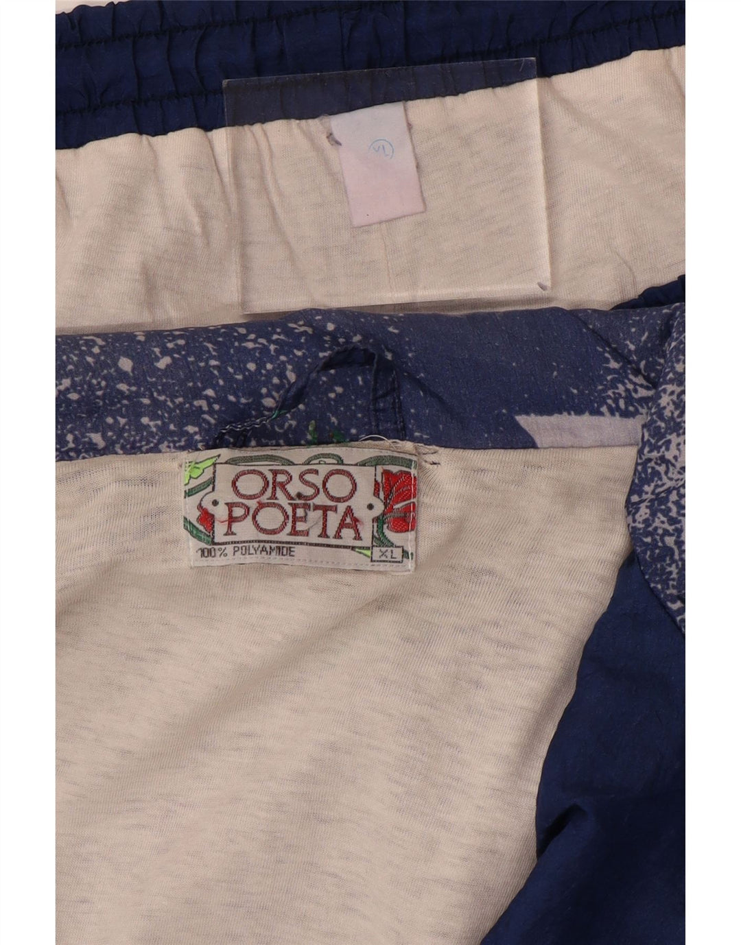 ORSO POETA  Mens Full Tracksuit XL Navy Blue Geometric Polyamide