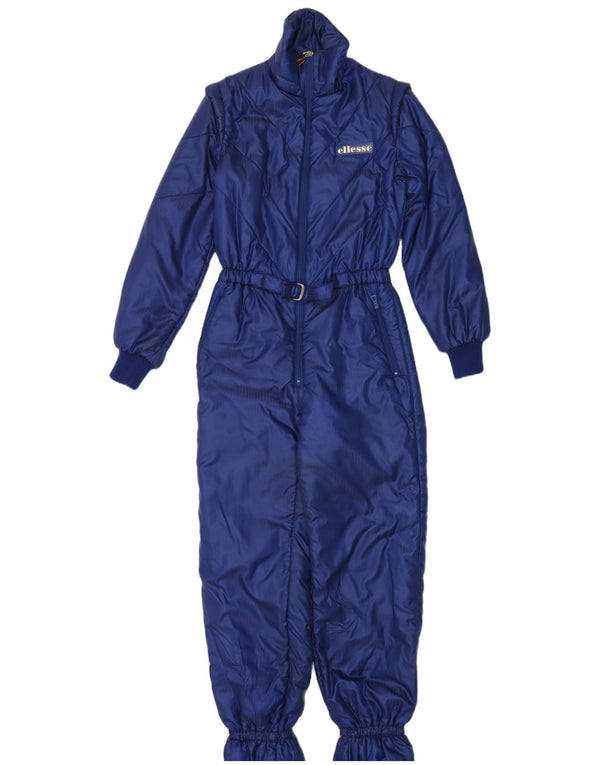 Ellesse Womens Ski Jumpsuit IT 46 Large Navy Blue Nylon