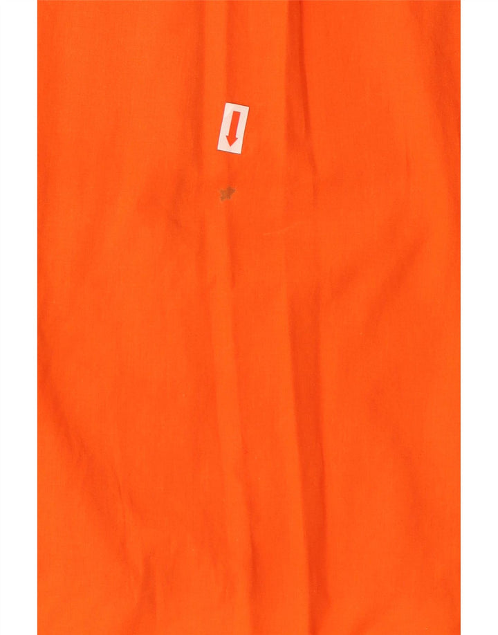 DIESEL Mens Short Sleeve Shirt Medium Orange Cotton