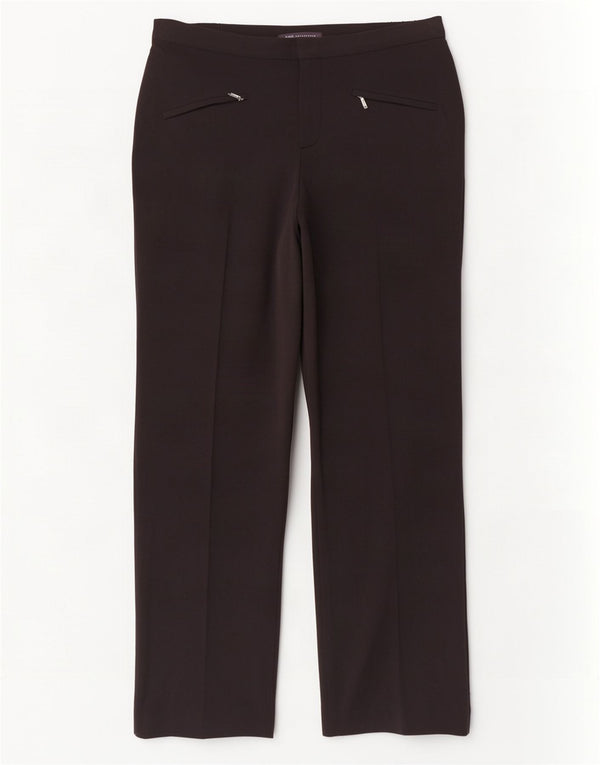 Pantaloni casual drepti pentru femei Marks & Spencer UK 10 Medium W27 L28 Negru