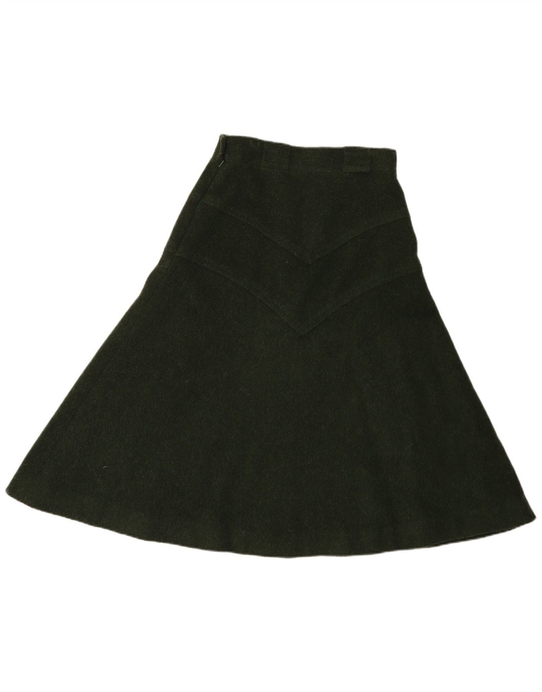 Vintage mujer A-Line falda IT 44 Medio W28 Verde