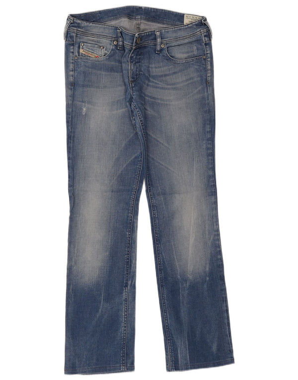 Diesel Womens Lowky Straight Jeans W31 L29 Blue Cotton