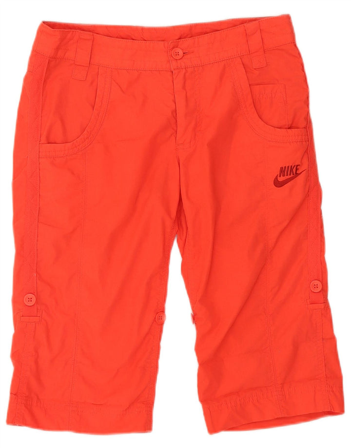 Nike Womens Bermuda Shorts UK 10 Small W30  Red Polyester