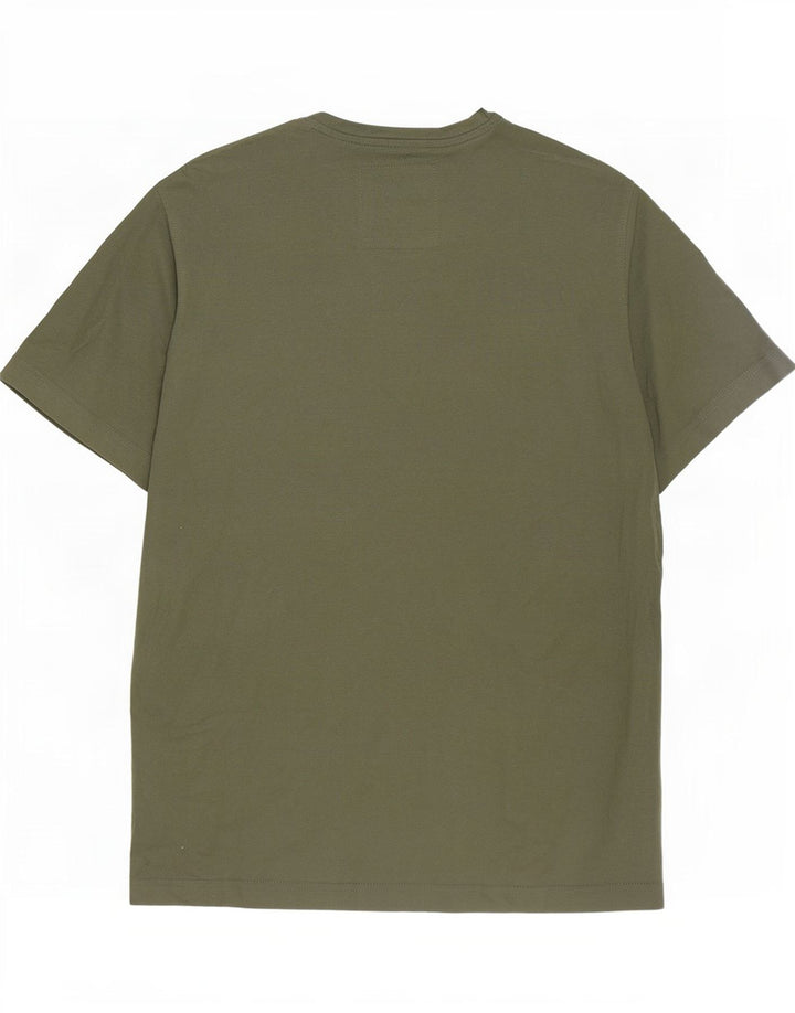 Crew Clothing Mens T-Shirt Top Small Khaki Cotton