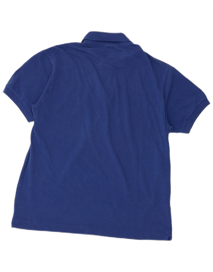 Lacoste Mens Polo Shirt Size 5 Large Blue Cotton