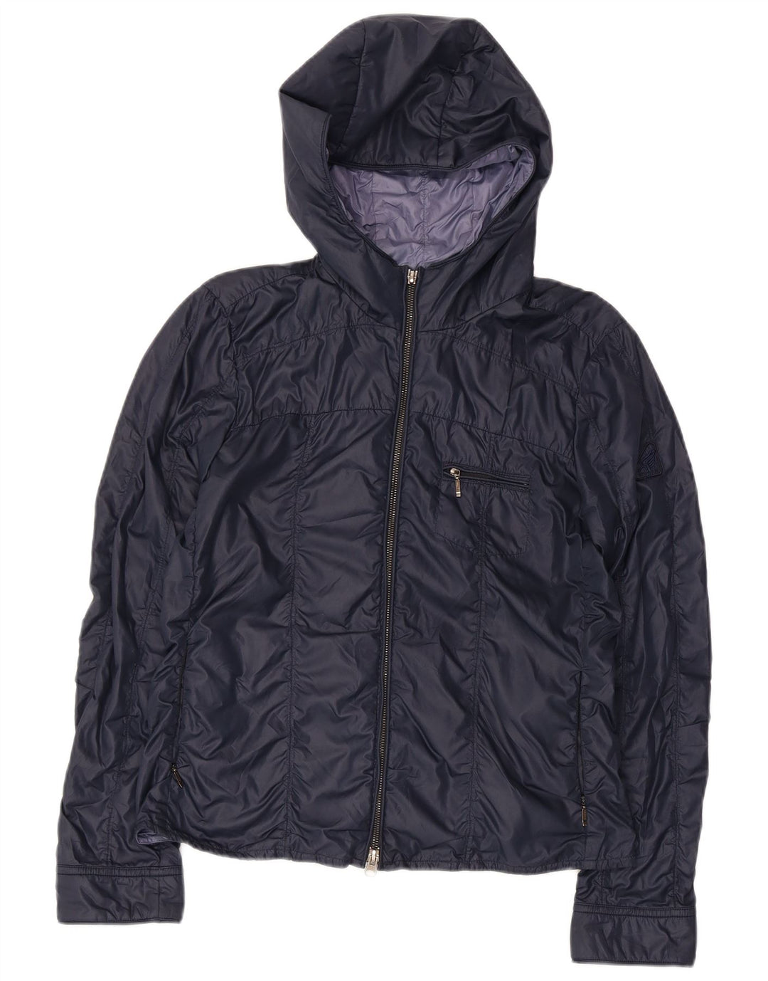 HOGAN Bomberjakke med hætte til kvinder IT 44 Medium Navy Blue