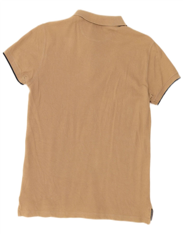 Massimo Dutti Herre Slim Fit Polo Shirt Medium Beige Bomuld
