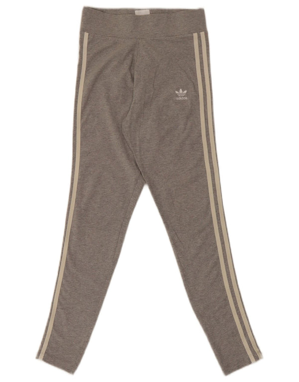 Leggings Adidas da donna UK 8 piccolo cotone grigio