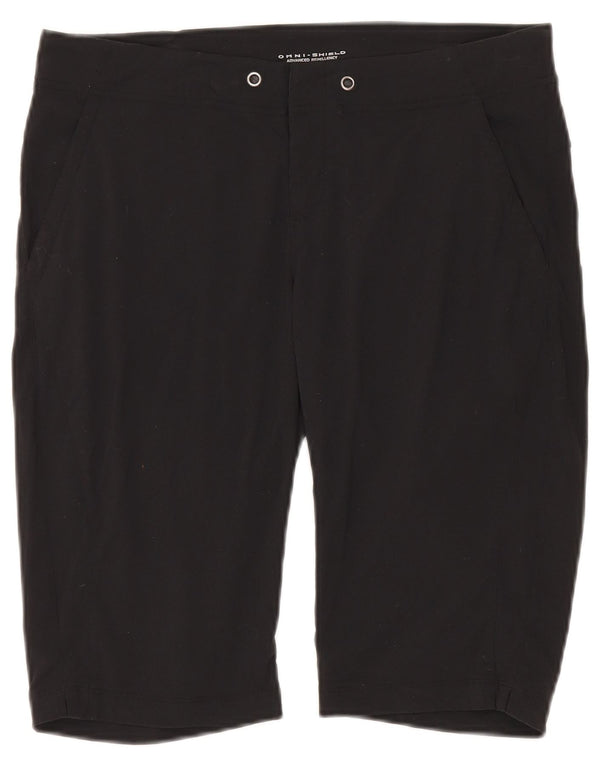 Columbia Womens Omni-Shade Regular Sports Shorts US 8 Medium W30 Black Nylon