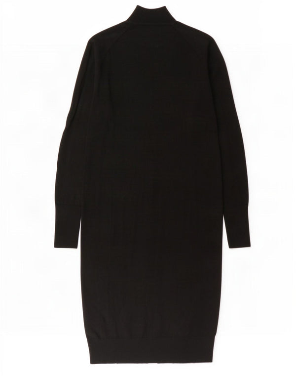 Cos Robe pull surdimensionnée à manches longues pour femme UK 10 Petite laine noire