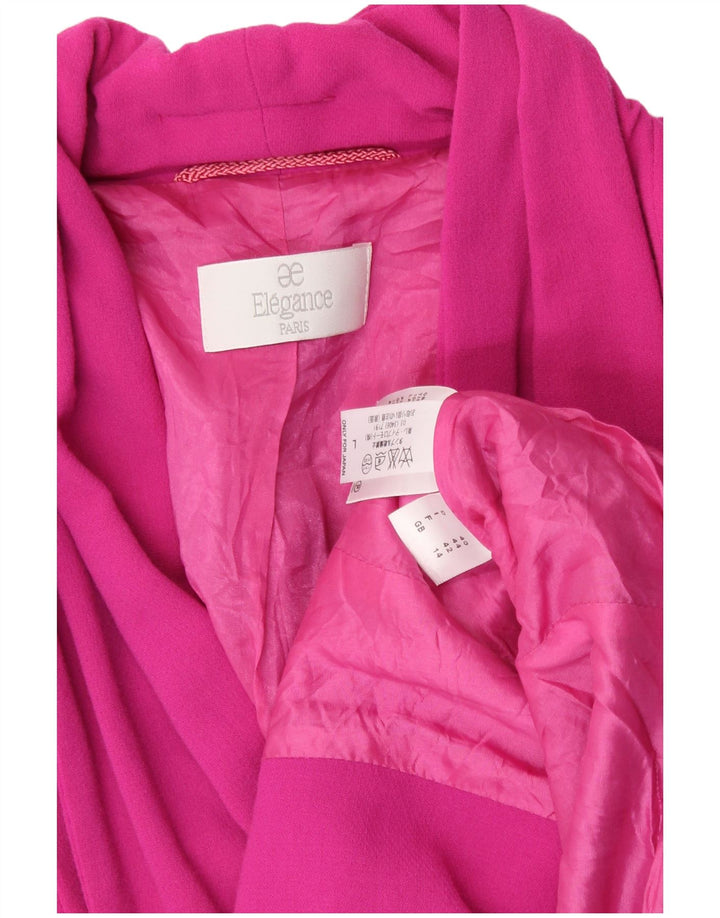 Giacca blazer da donna Elegance UK 14 Lana rosa medio