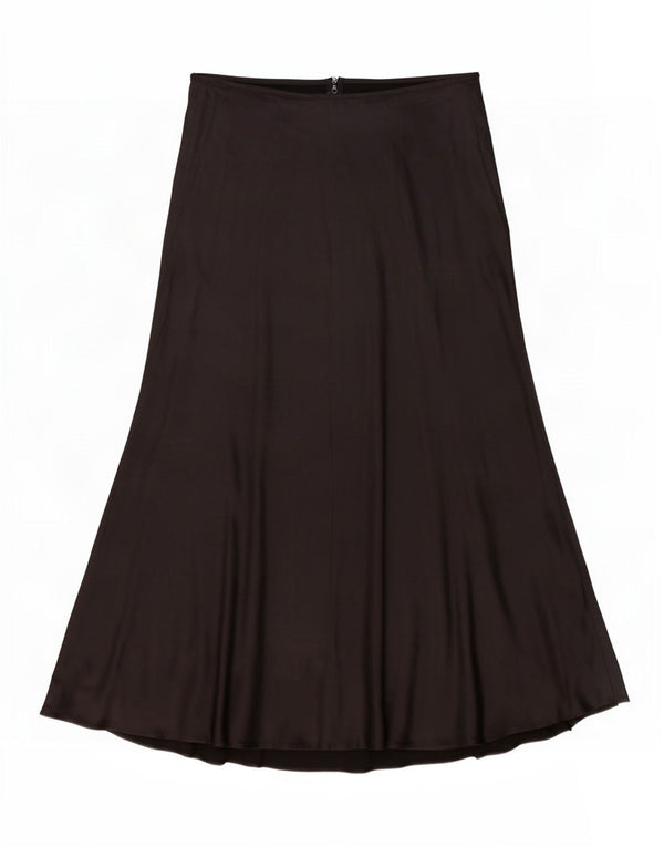 Zara Dame A-Line nederdel Medium W28 Sort Viscose
