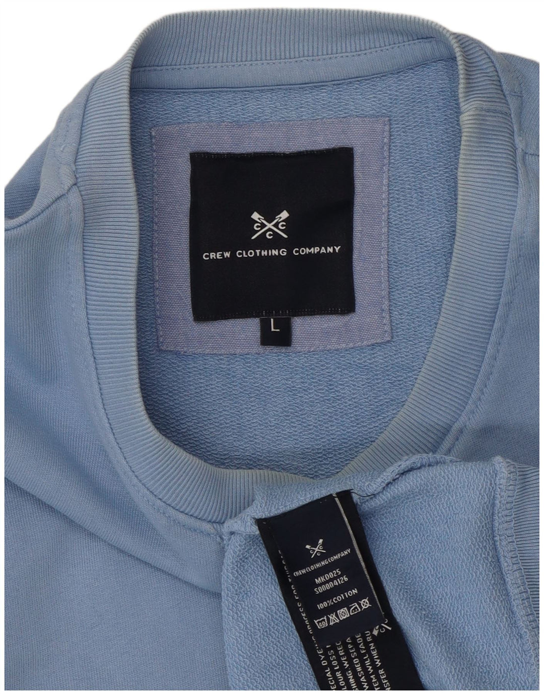 Crew Clothing Mens Sweatshirt Jumper Large Blue Cotton