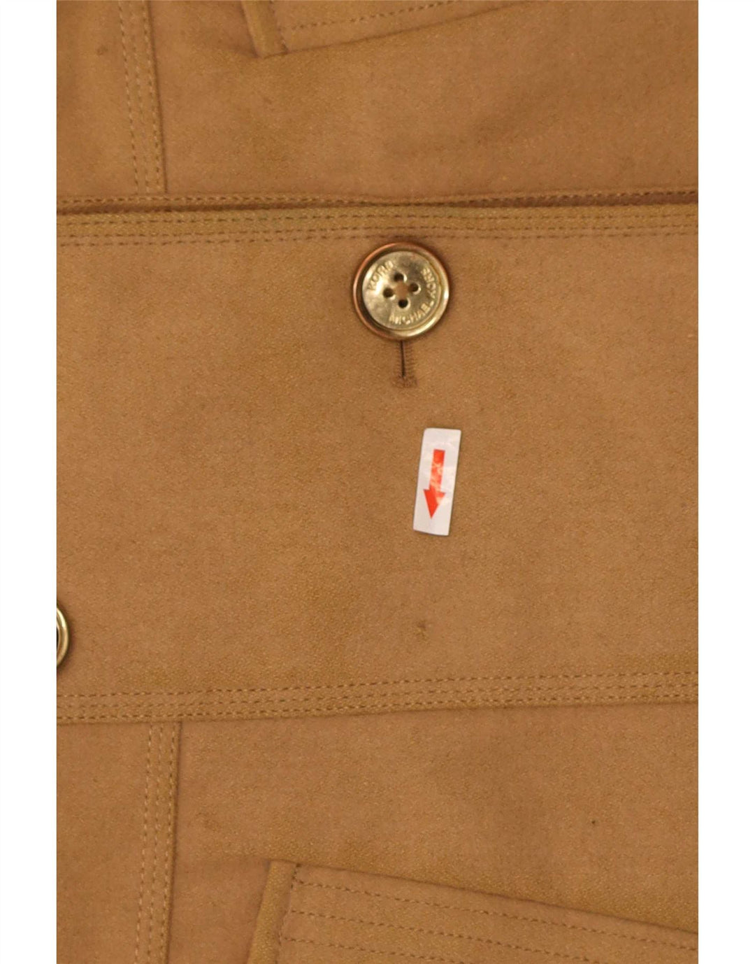 Casaco feminino Michael Kors Pea EUA 10 grande lã bege