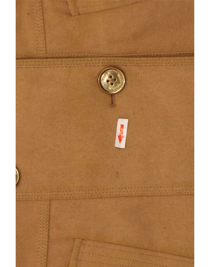 Casaco feminino Michael Kors Pea EUA 10 grande lã bege