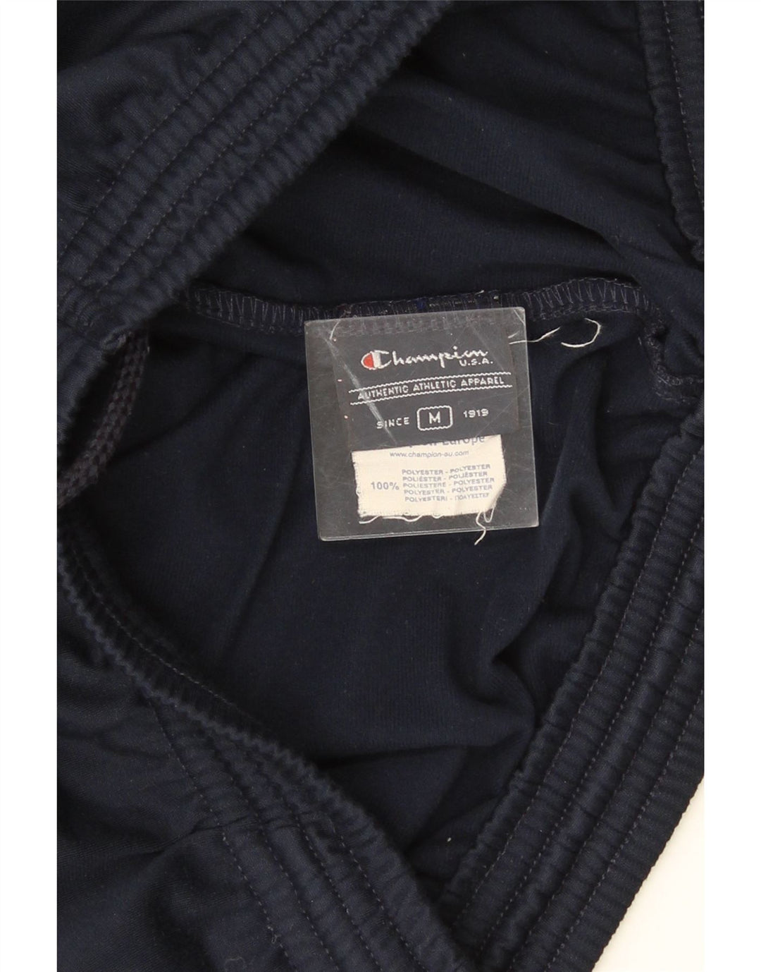 Champion Mens Tracksuit Trousers Medium  Navy Blue Polyester