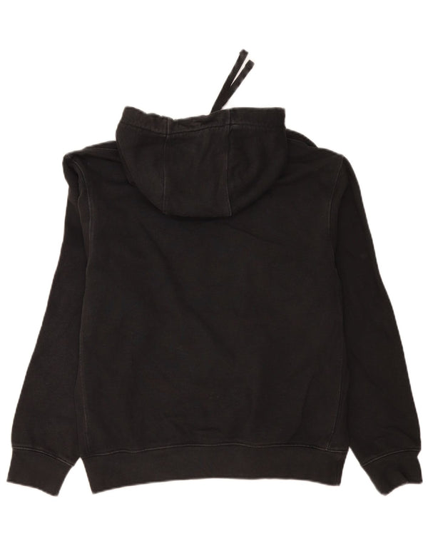 Nike Dame Grafisk Oversized Hoodie Jumper UK 10 Small Black Bomuld