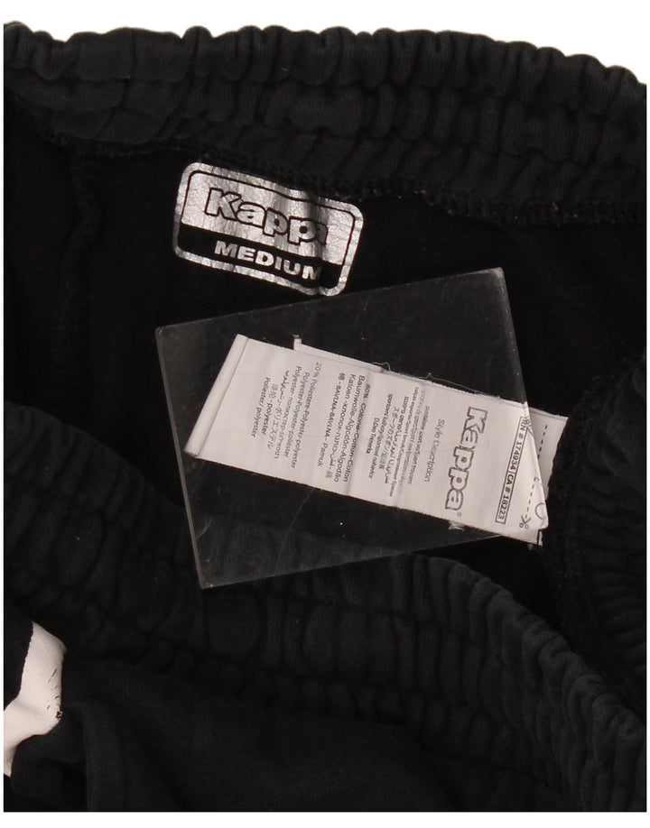 KAPPA Mens Tracksuit Trousers Joggers Medium  Black Cotton