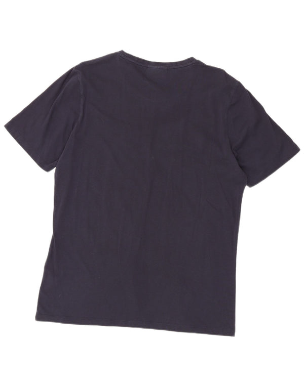 Hugo Boss Homme T-Shirt Graphique Top XL Bleu Marine Coton