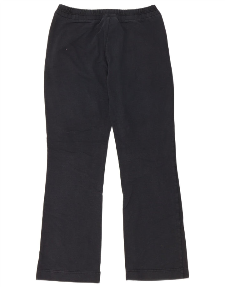ADIDAS Womens Tracksuit Trousers UK 12 Medium Black Cotton