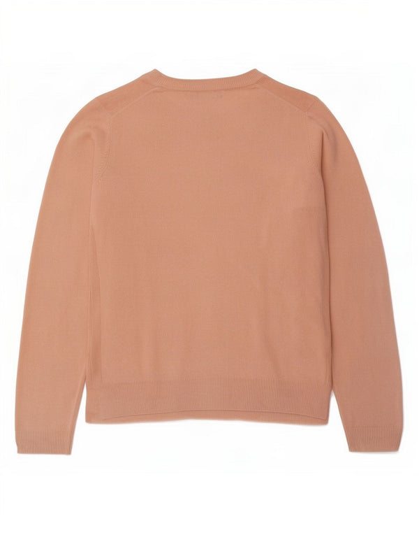 Marks & Spencer Γυναικείο πουλόβερ με λαιμόκαυστο UK 12 Medium Pink Acrylic