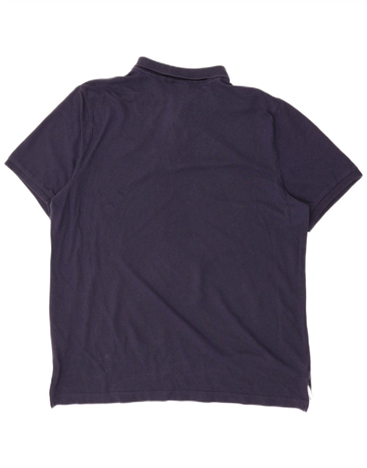 NIKE Mens Polo Shirt XL Navy Blue Cotton