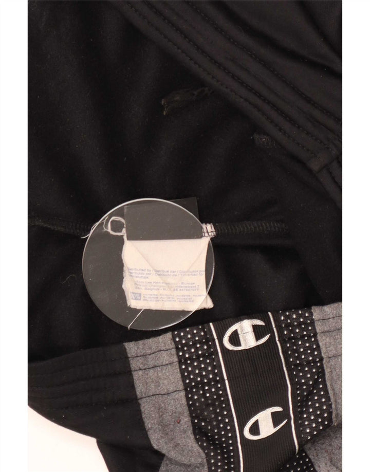 Champion Mens Graphic Tracksuit Trousers Medium Black Colourblock Polyester