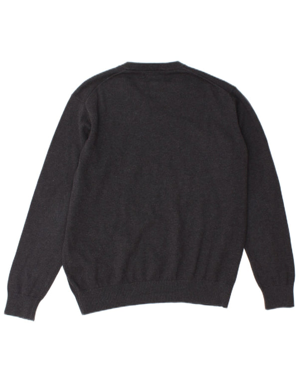 Gant Boys V-Neck Jumper Sweater 13-14 Years Grey Cotton
