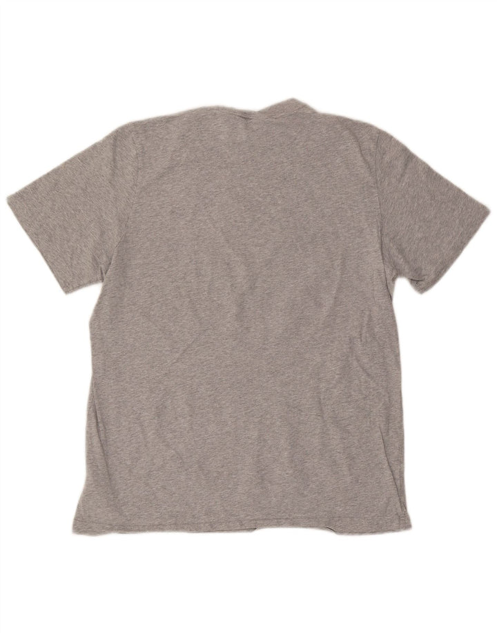 ADIDAS Mens T-Shirt Top Medium Grey Cotton