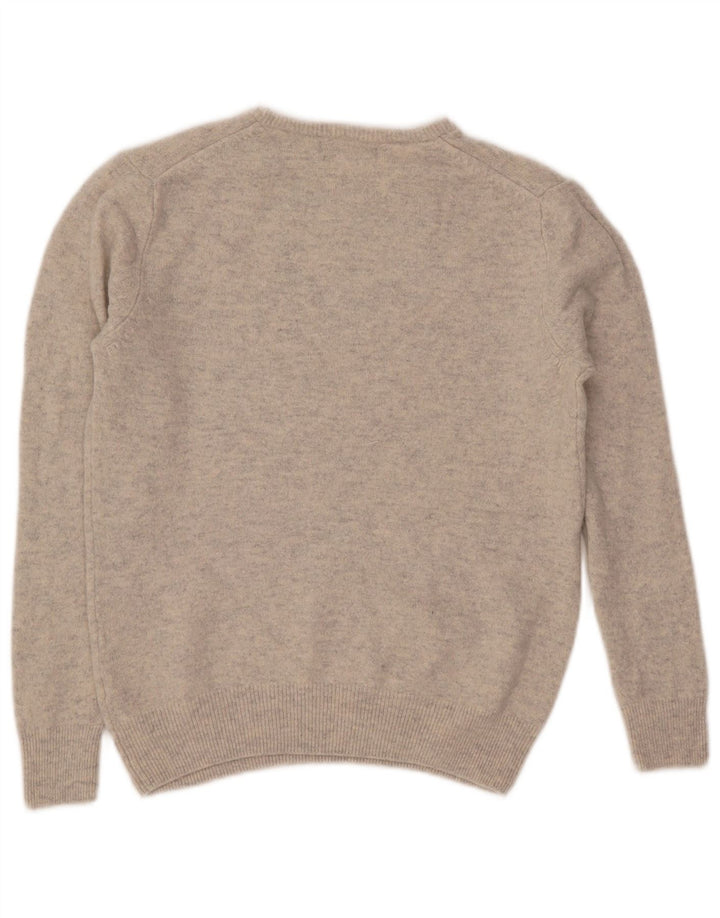 Marks & Spencer Womens Crew Neck Jumper Sweater UK 14 Medium Grey Flecked