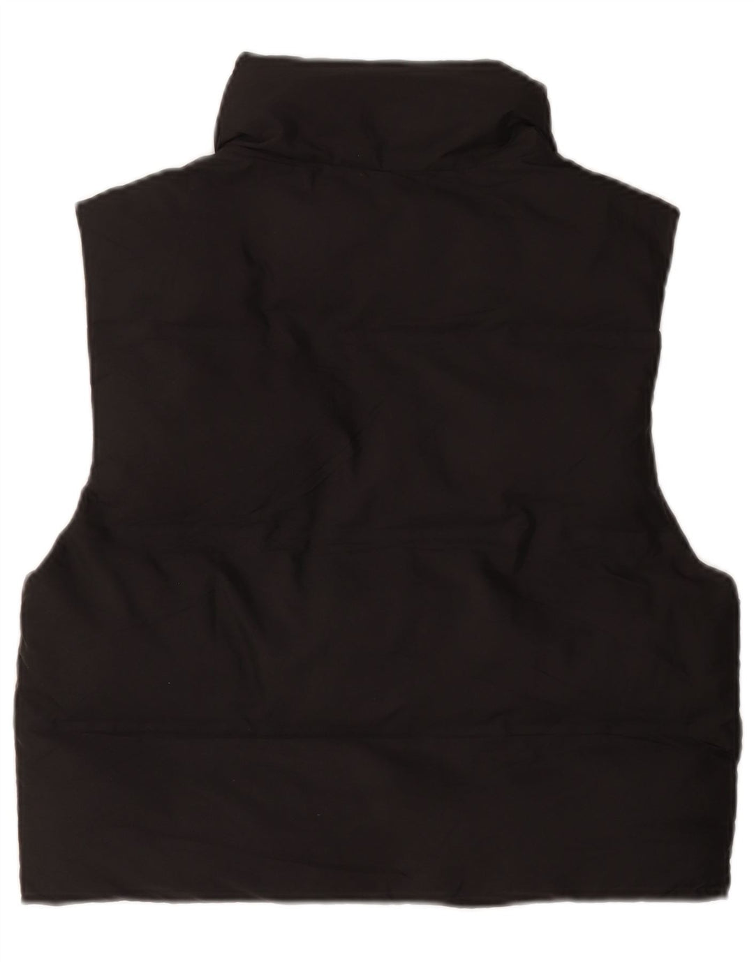 Zara Damen Übergroße wattierte Weste UK 6 XS Schwarz Polyester
