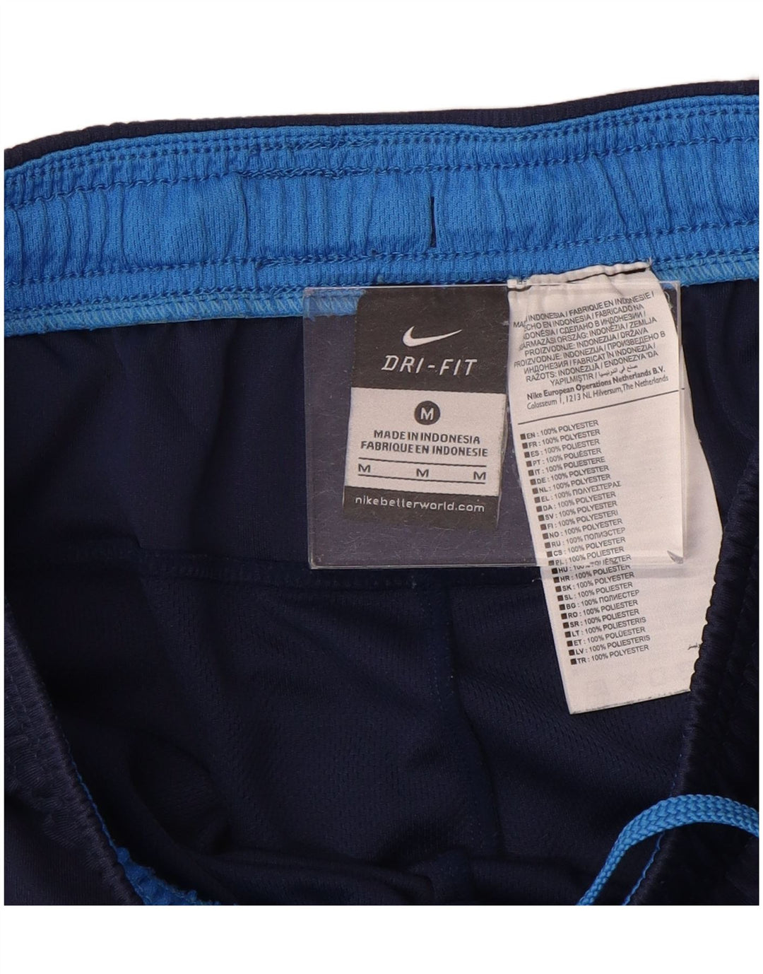Nike Short de sport Dri Fit pour homme en polyester bleu marine moyen