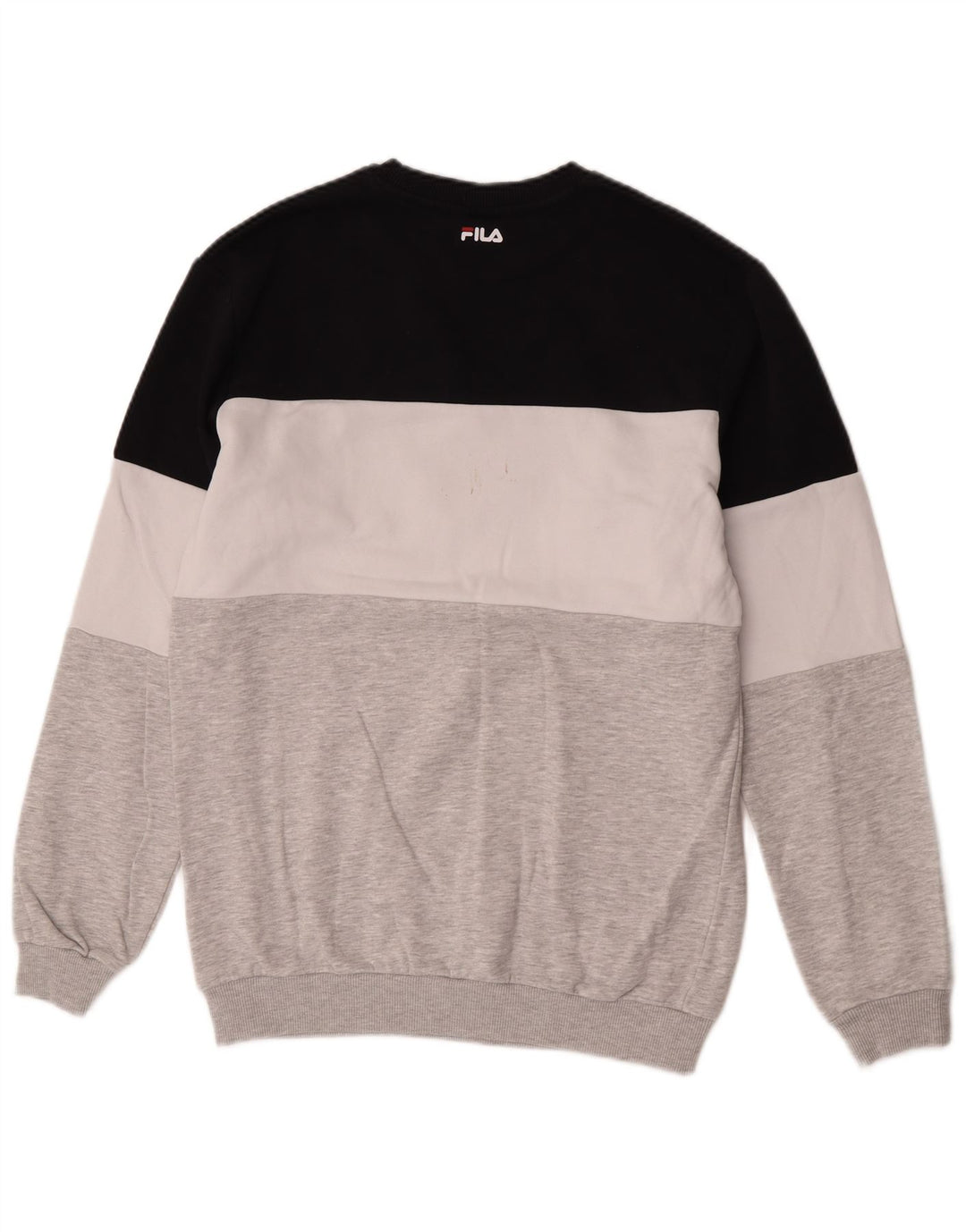 Fila Mens Graphic Sweatshirt Jumper Small Multicoloured Colourblock Cotton