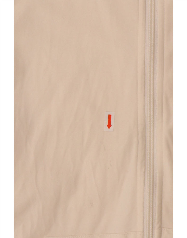 Suéter feminino Nike com capuz e zíper UK 12/14 médio off white algodão