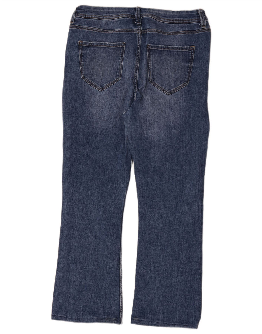 Marks & Spencer Damen Bootcut-Jeans W32 L26 Blaue Baumwolle